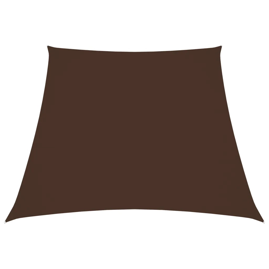 Parasole a Vela in Tela Oxford a Trapezio 2/4x3 m Marrone
