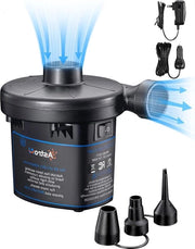 Pompa elettrica per materassini a aria - pompa portatile con 3 diffusori - gonfiabili cuscini, lettini a aria - anelli per nuoto, piscine, giocattoli galleggianti - per uso domestico e giardino - 220 V CA.
