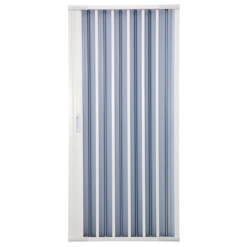 Porta doccia a soffietto in pvc con guide estensibili ed aperture reversibili *** misure 68-92 cm, confezione 1