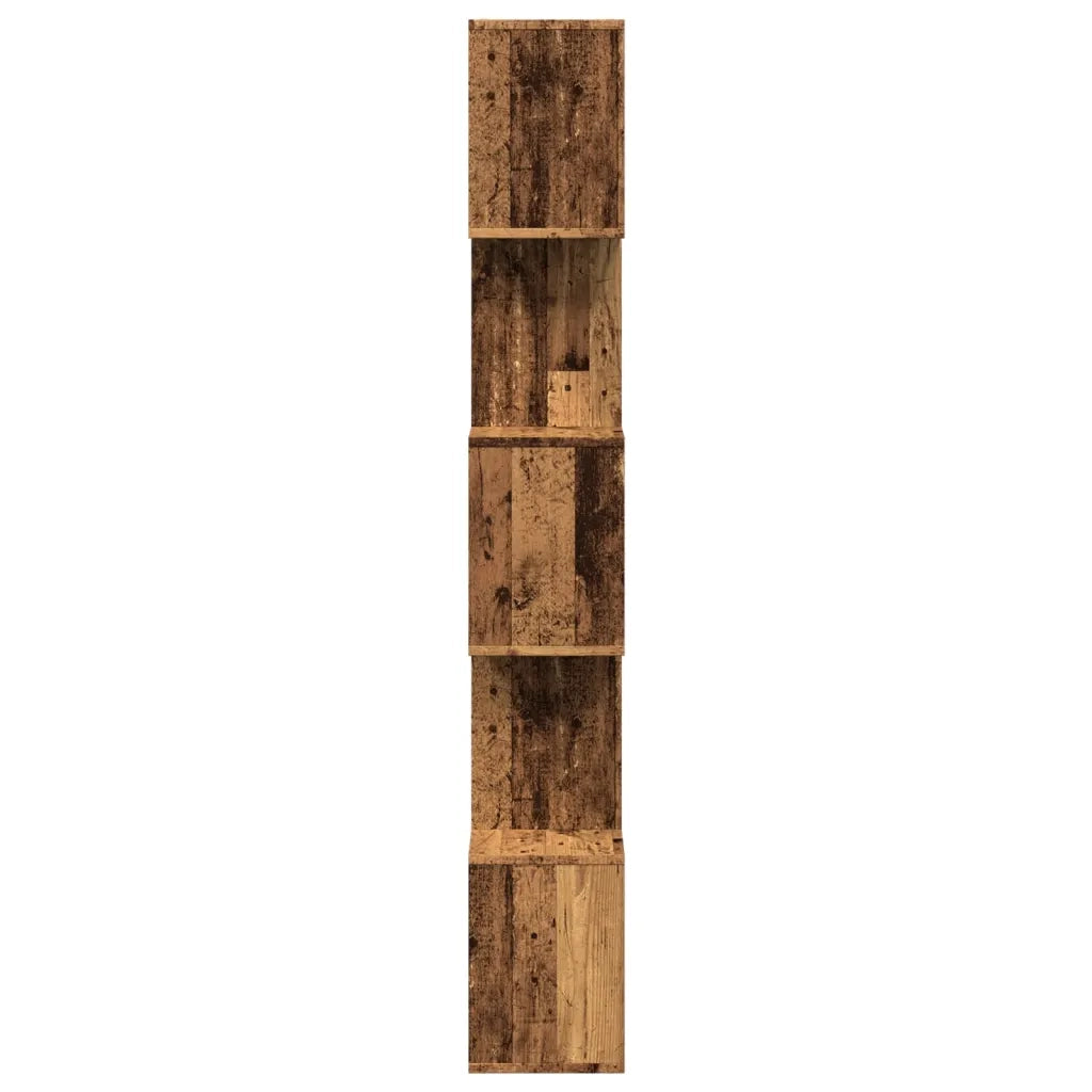 vidaXL Libreria Divisorio 5Ripiani Legno Antico 70x24x161cm Truciolato