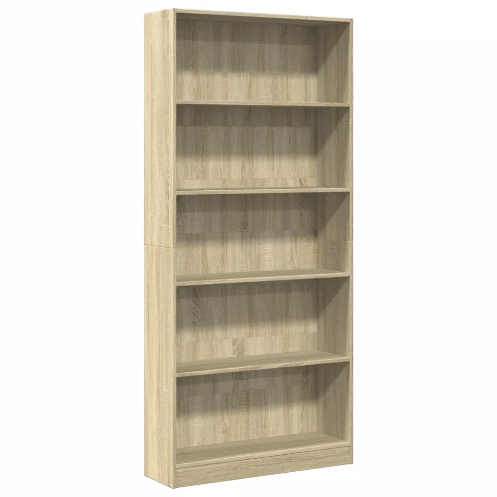 Libreria Rovere Sonoma 80x24x176 cm Legno ingegnerizzato 857855