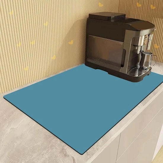 Mat di assorbimento per caffè servizio mat keuken antiscivolo 40 x 50 cm blu marino
