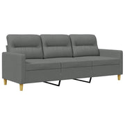 Divano | Divano da soggiorno | Sofa a 3 Posti Grigio Chiaro 180 cm in Tessuto