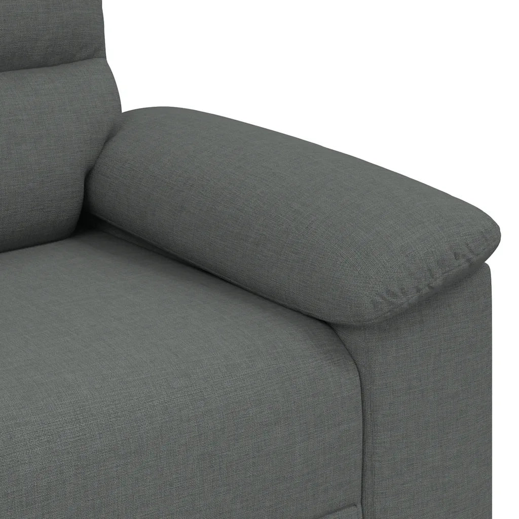 vidaXL Poltrona Grigio Scuro 60 cm in Tessuto