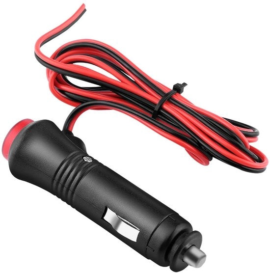 Adattatore di accensione per auto 15 metri con connettore maschio per accensione di sigarette maschio per auto con schermo di protezione e interruttore di sicurezza on/off per accessori per auto