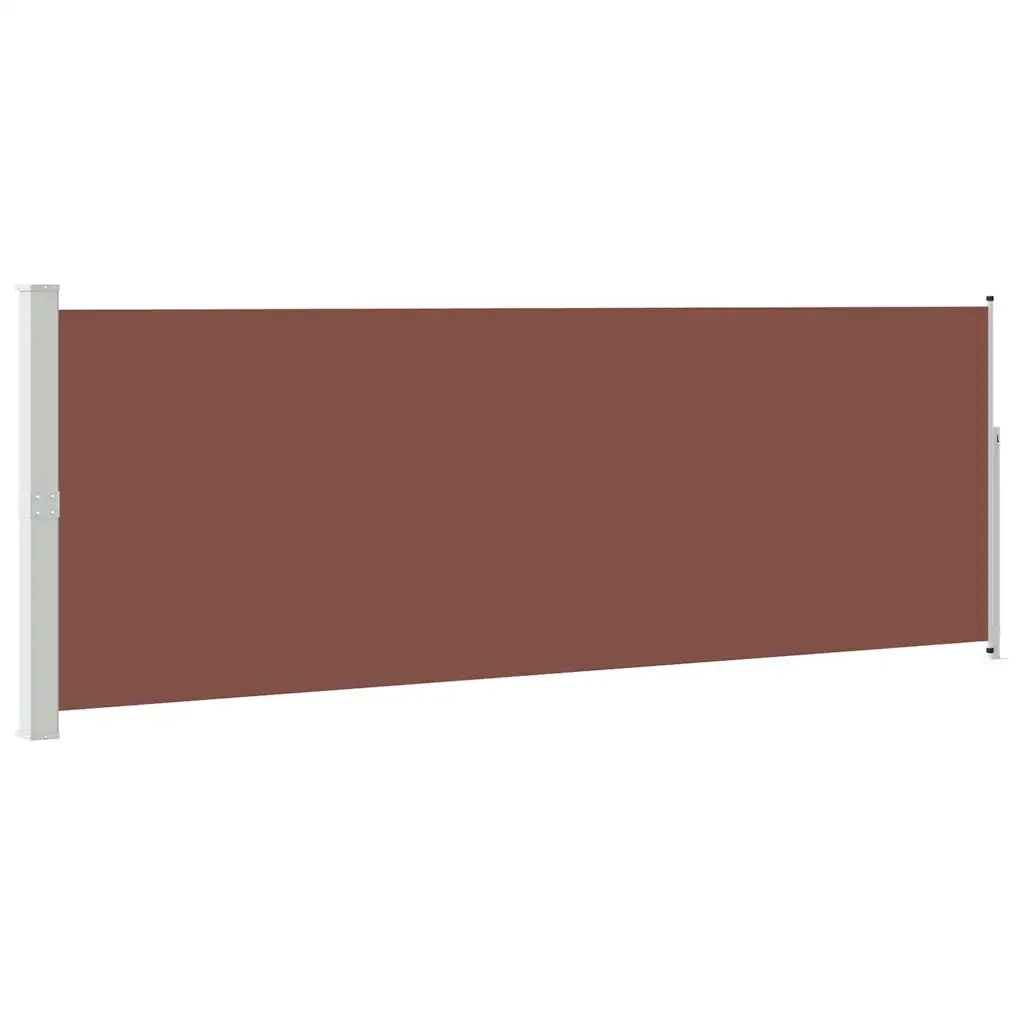 Tenda da Sole | Tenda parasole Laterale Retrattile 160 x 500 cm Marrone