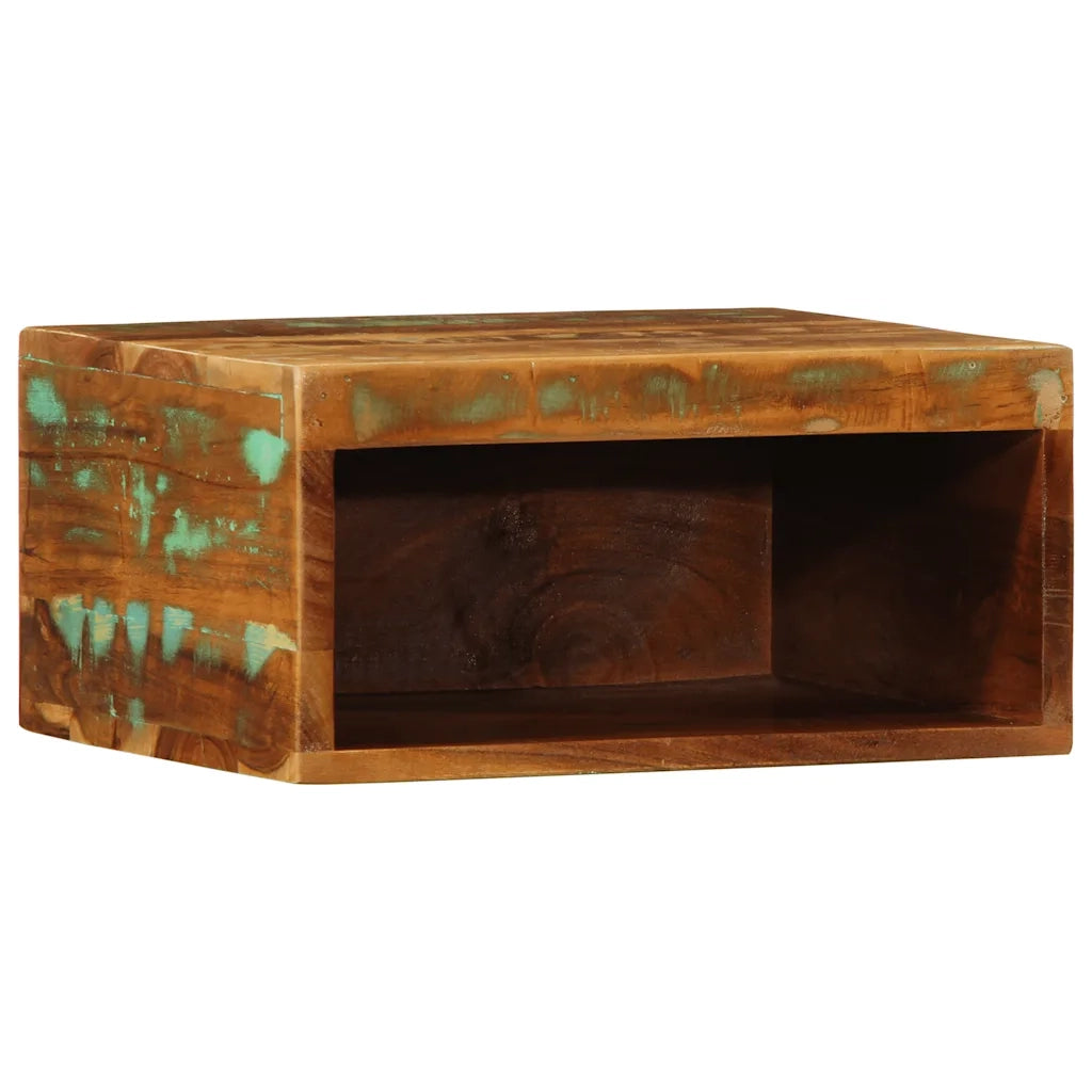 Mobile TV a Parete | Armadietto TV | Mobile Porta TV 40x30x19 cm in Legno Massello di Recupero