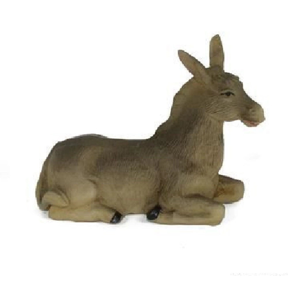 Trade Shop - Statuina Asinello 4.5cm Presepe 12cm In Resina Decoro Natale Natalizio Nativita' -