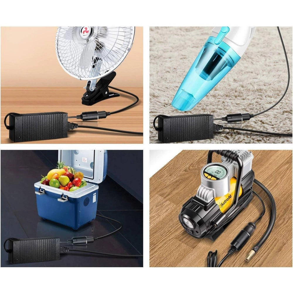 Trade Shop - Adattatore Convertitore Per Presa Accendisigari Spina Rete Da 220v A 12 V Ac-dc -