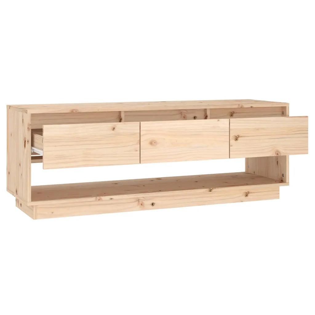 Mobile Porta TV 110,5x34x40 cm in Legno Massello di Pino 813844