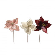 DECORAZIONE STELLA DI NATALE DIAM.28XH.60 COLORI ASS PREZZO CAD UNO