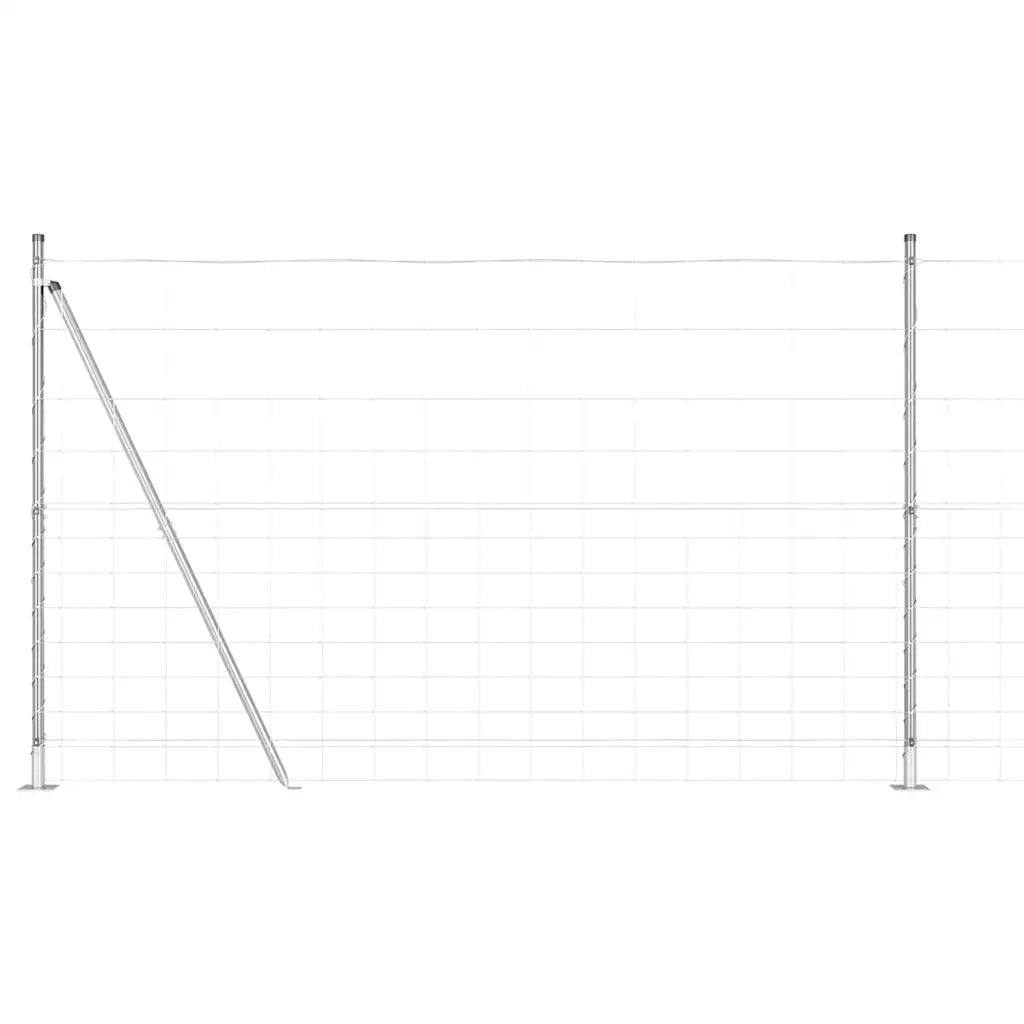 Palo della recinzione Zincato 50 x 1,5 m Acciaio