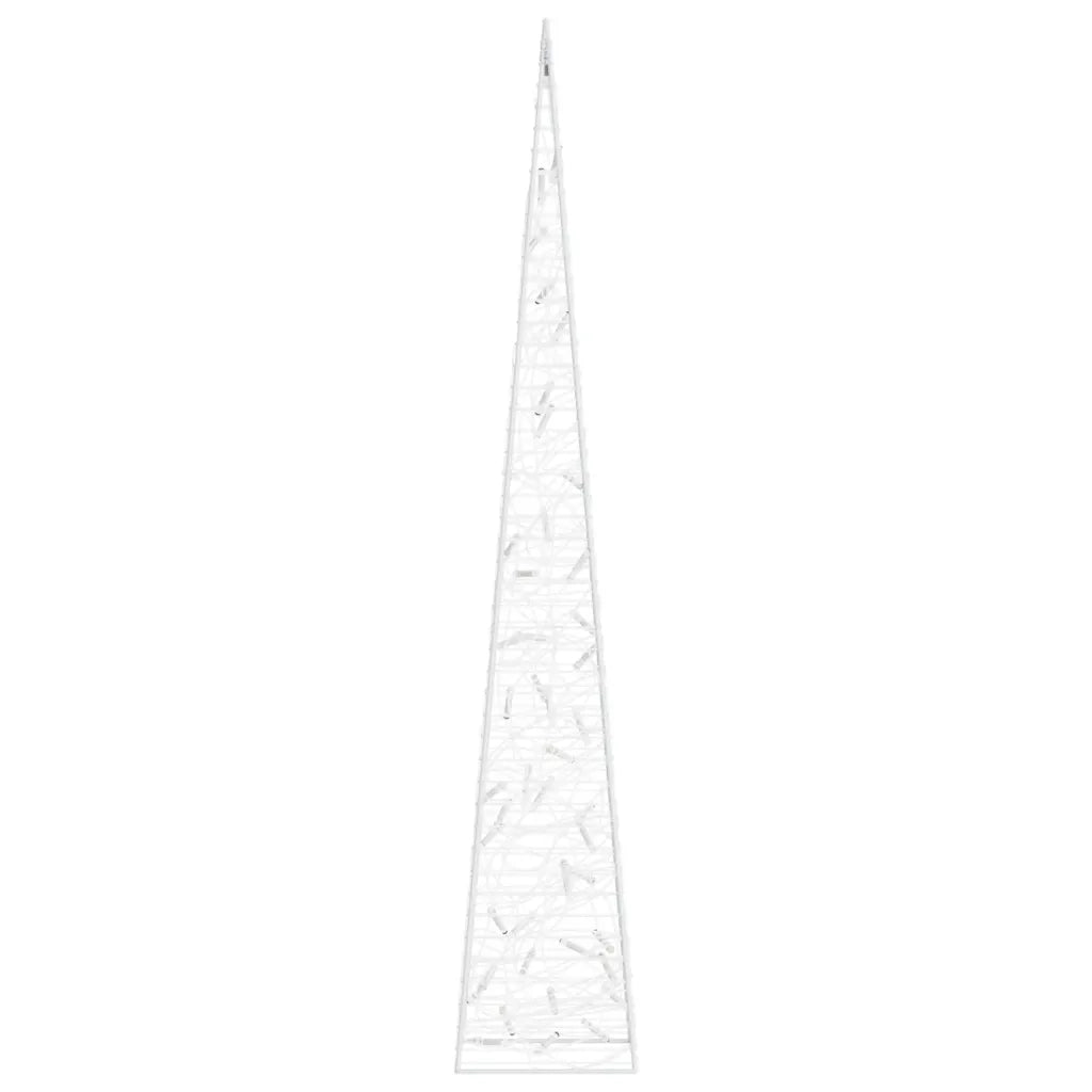 Cono di Luce LED Acrilico Decorativo Bianco Freddo 90 cm 328960