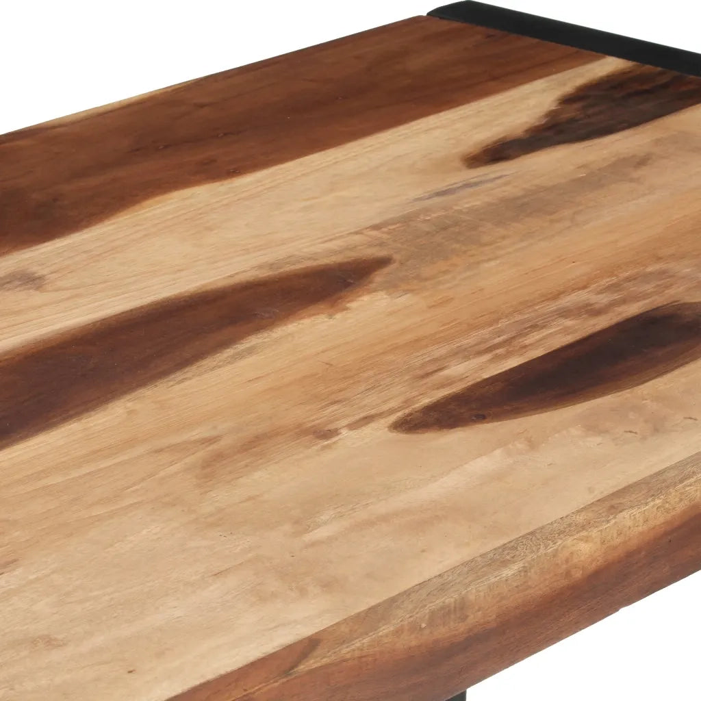 Tavolo da Pranzo 120x60x75 cm Legno Massello Finitura Sheesham cod mxl 16500