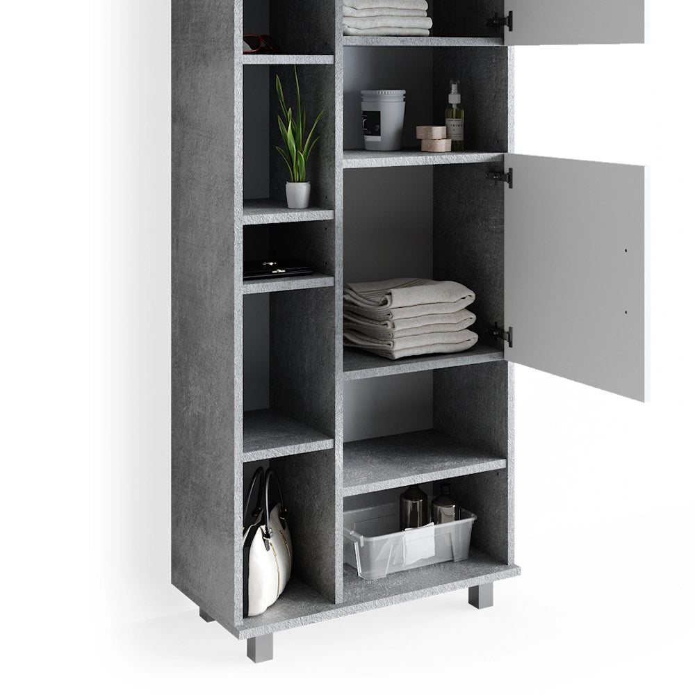Mobile bagno alto Ilias Calcestruzzo 60 x 190 cm Vicco