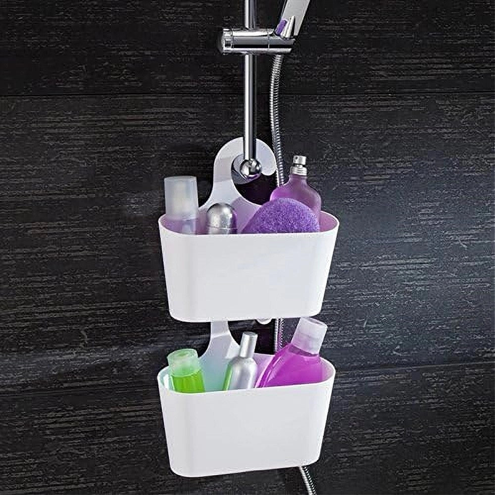 Trade Shop - Cestino Porta Oggetti Con Gancio Appendere Doccia Bagno Casa Vari Colori 79459 -