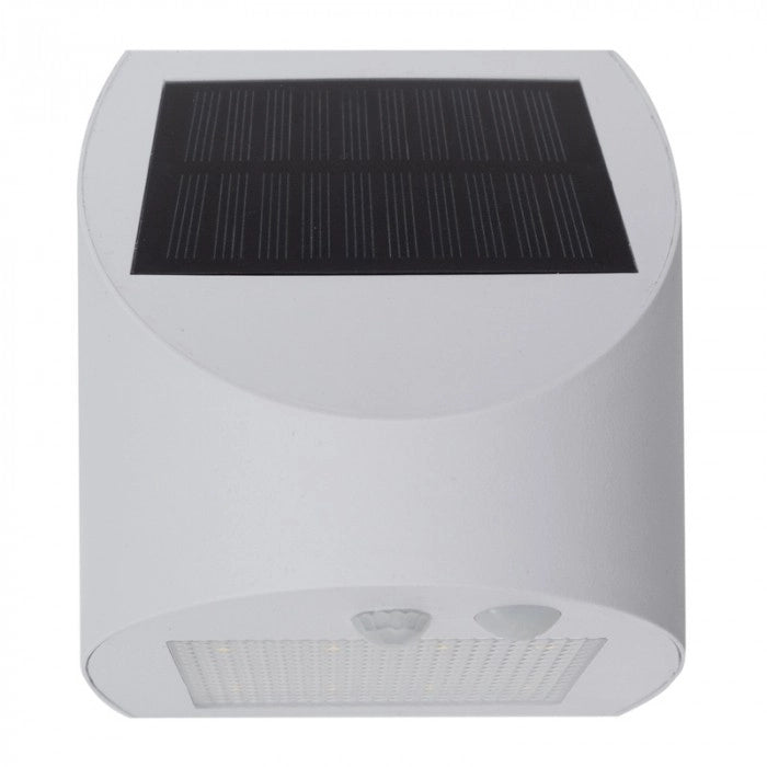 Lampada solare LED 3W 4000K bianca PIR crepuscolare