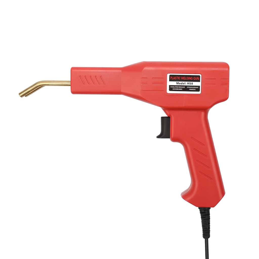 Saldatore a pistola 50W a corrente alternata per plastica con kit accessori Rosso Avizar