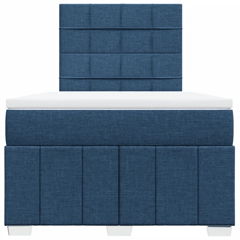 Giroletto a Molle con Materasso Blu 120x200 cm in Tessuto 3293941