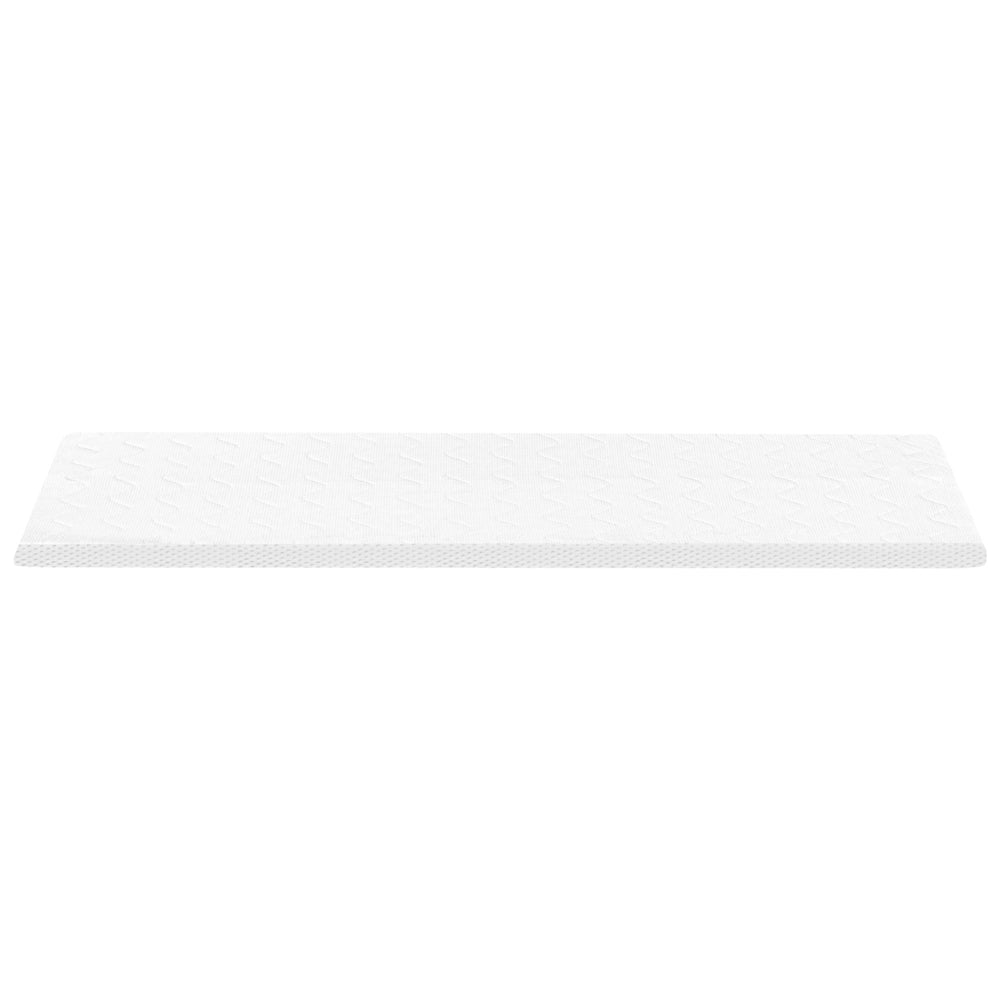 Coprimaterasso in schiuma di gel bianco 90 x 200 cm comfort morbidezza