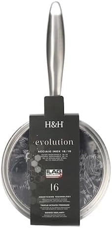 Casseruola 1 Manico H&H ATD Evolution 16 cm con Coperchio per Induzione