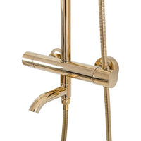 Set Doccia Da Incasso Con Termostatato Lungo Gold