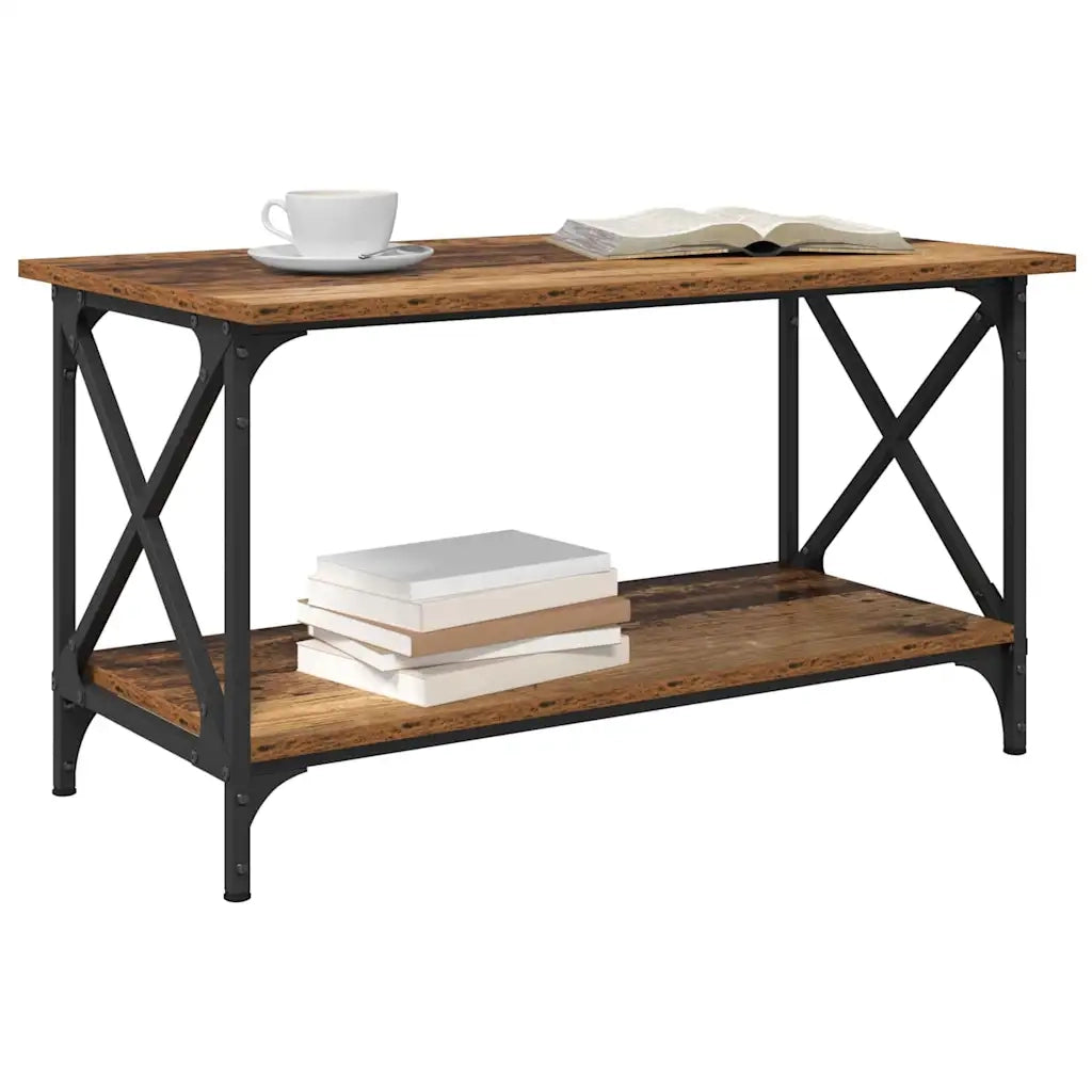 vidaXL Tavolino da salotto Legno vecchio 80 x 45 x 45.5 cm