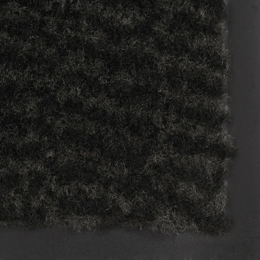 Tappeti Antipolvere 2 pz Rettangolari Trapuntati 60x90 cm Neri cod mxl 45864