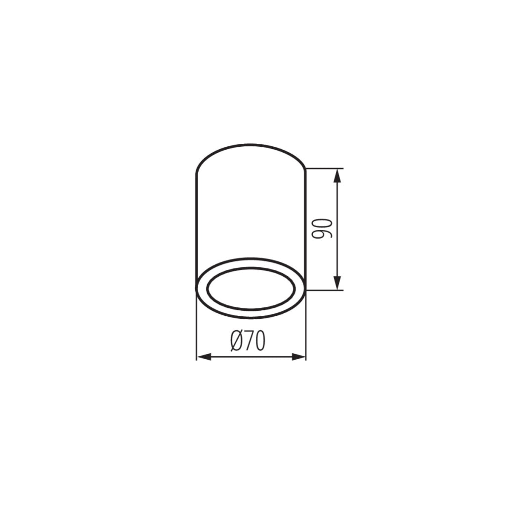 Spot soffitto tondo 9cm bianco IP65 GU10 Kanlux Aqilo