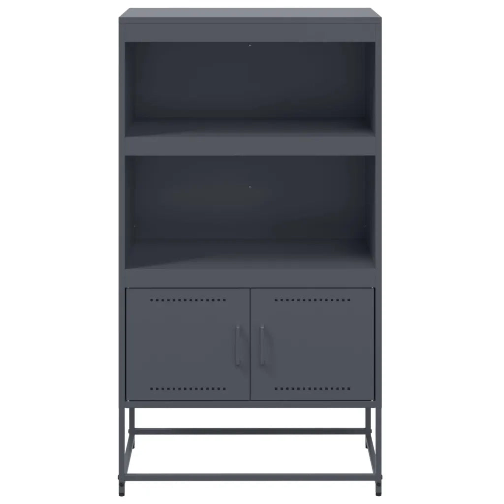 Credenza | Madia | Buffet da pranzo | Armadio da pranzo Antracite 68,5x38,5x123,5 cm in Acciaio