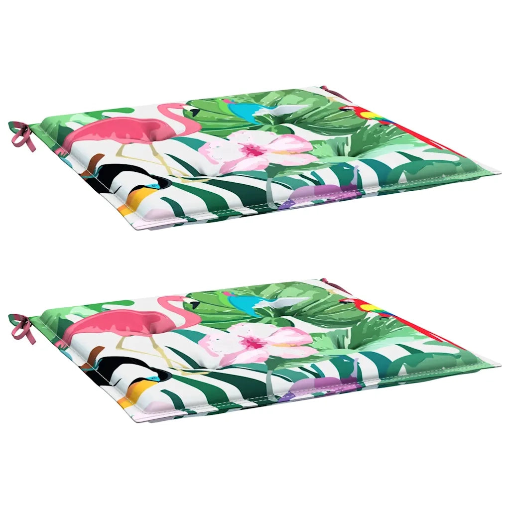 Cuscini per Sedia 2 pz Multicolore 50x50x4 cm in Tessuto 361083