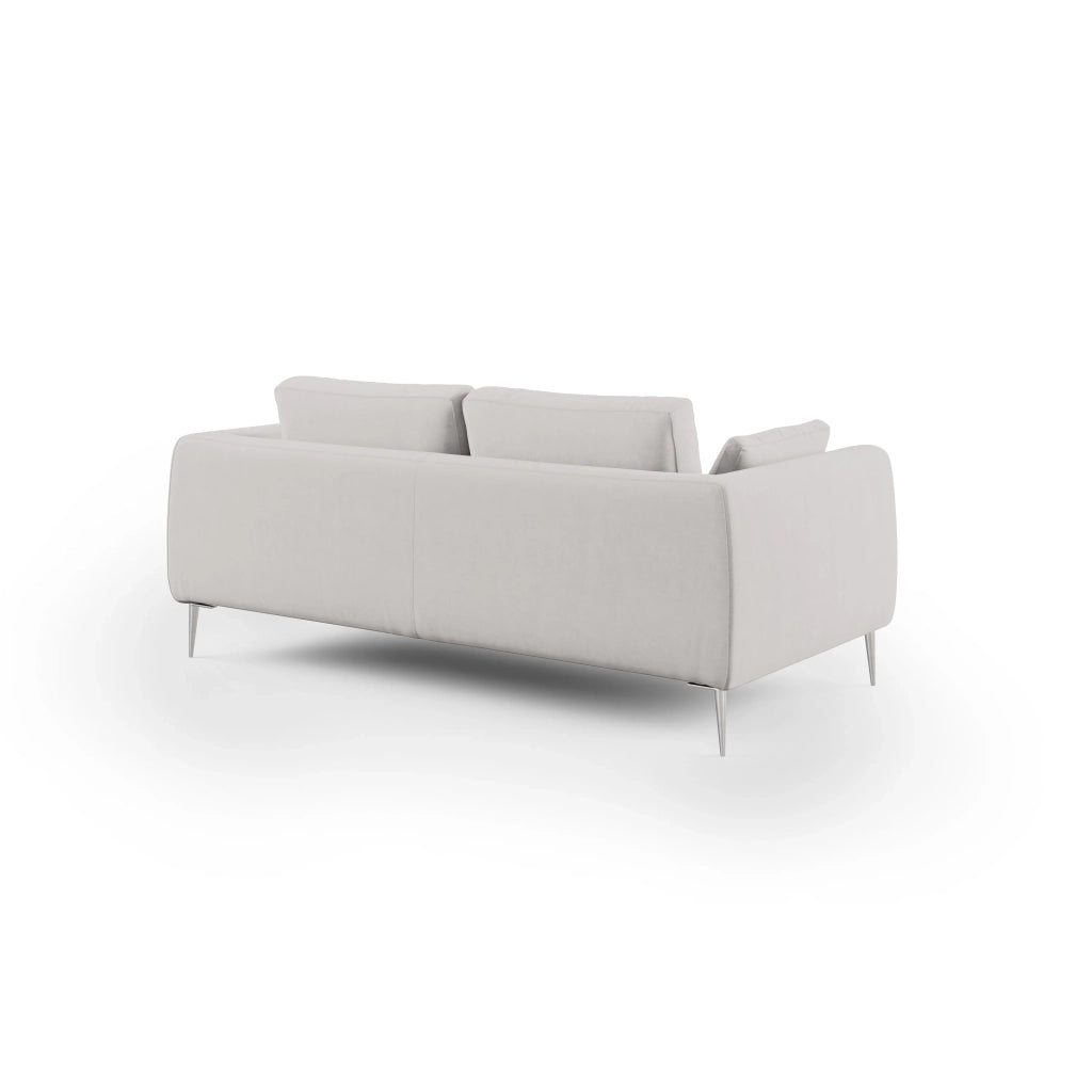 Plano Divano moderno in microfibra tecnica smacchiabile T11 176 cm grigio chiaro