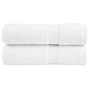 Asciugamani da Bagno SOLUND 2 pz Bianchi 100x150 cm 600gsm
