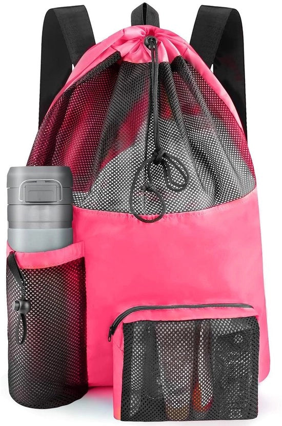 Borsa da nuoto con corda di trasporto, grande borsa da piscina, borsa da bagno unisex impermeabile.