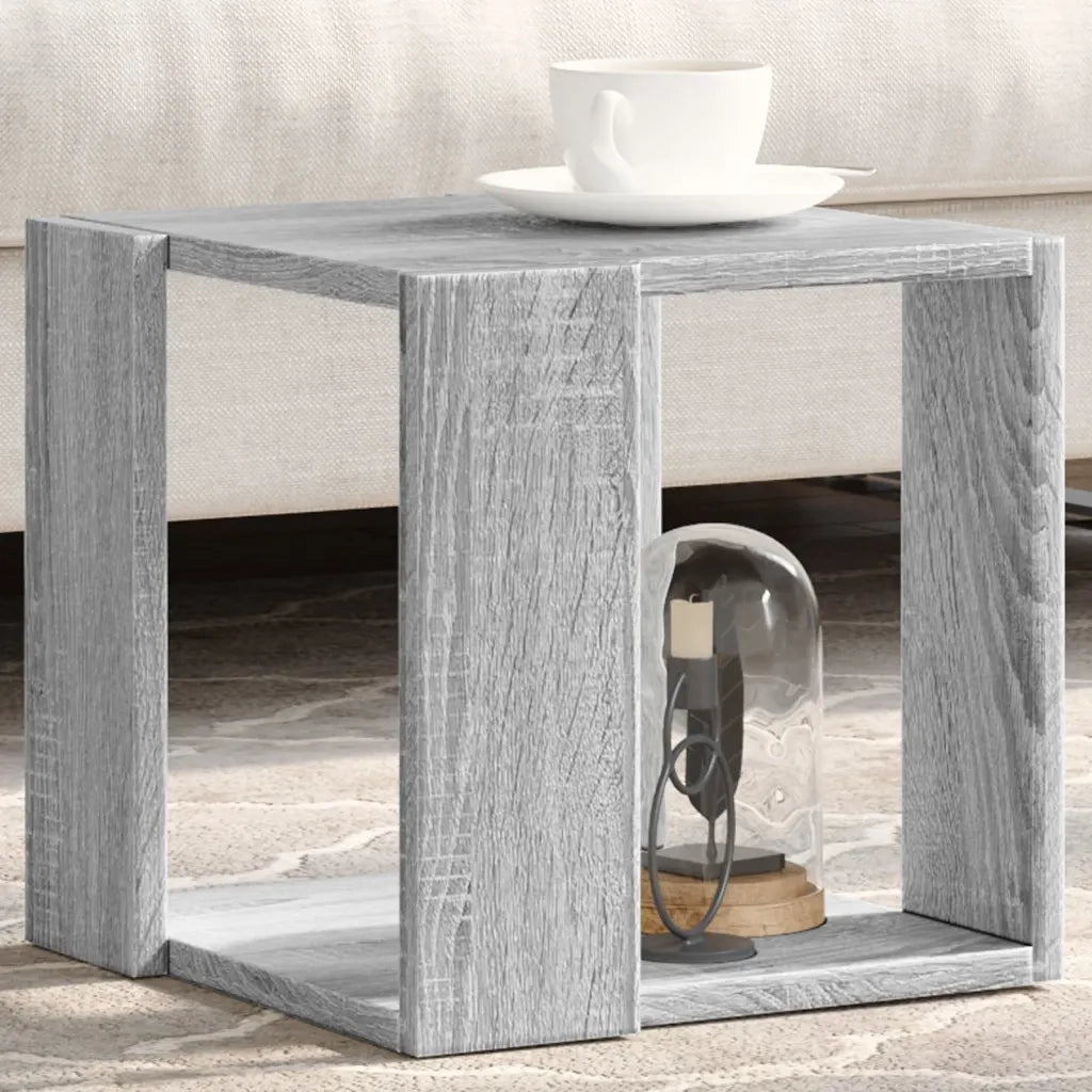 vidaXL Tavolino da Salotto Grigio Sonoma 32x32x30cm Legno Multistrato