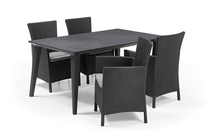 Poltrona da Giardino 62x60x89 cm in Resina Keter Iowa Dining Chari Antracite