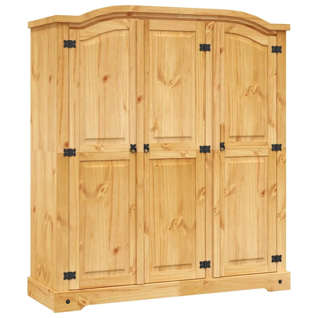 Armadio in Legno di Pino Messicano Corona Range 3 Ante 243733