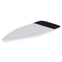 Copriasse Ricambio Asse da Stiro Luxor 123x48 cm Cotone Spugna Feltro Grigio