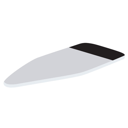 Copriasse Ricambio Asse da Stiro Luxor 123x48 cm Cotone Spugna Feltro Grigio