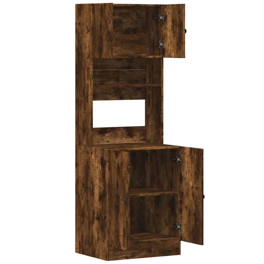 Pensile da cucina | Mobile da Cucina Rovere Fumo 60x50x180 cm in Legno Multistrato