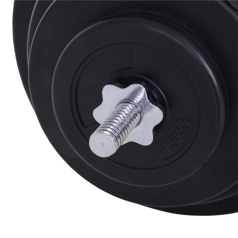 SET BILANCIERE 170 CM IN FERRO ZIGRINATO CON 8 DISCHI PESO REGOLABILE 70 KG