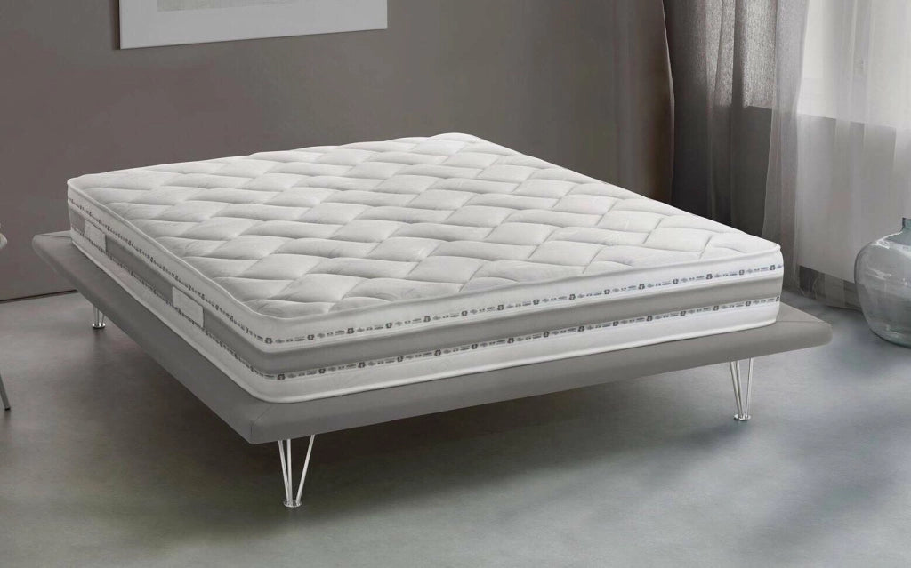Anselmo, Materasso Singolo Sfoderabile Made in Italy, 190x80x21h cm Bianco