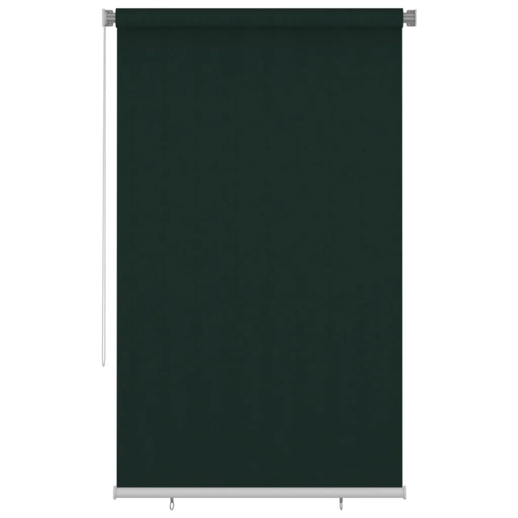 Tenda a Rullo per Esterni 140x230 cm Verde Scuro HDPE