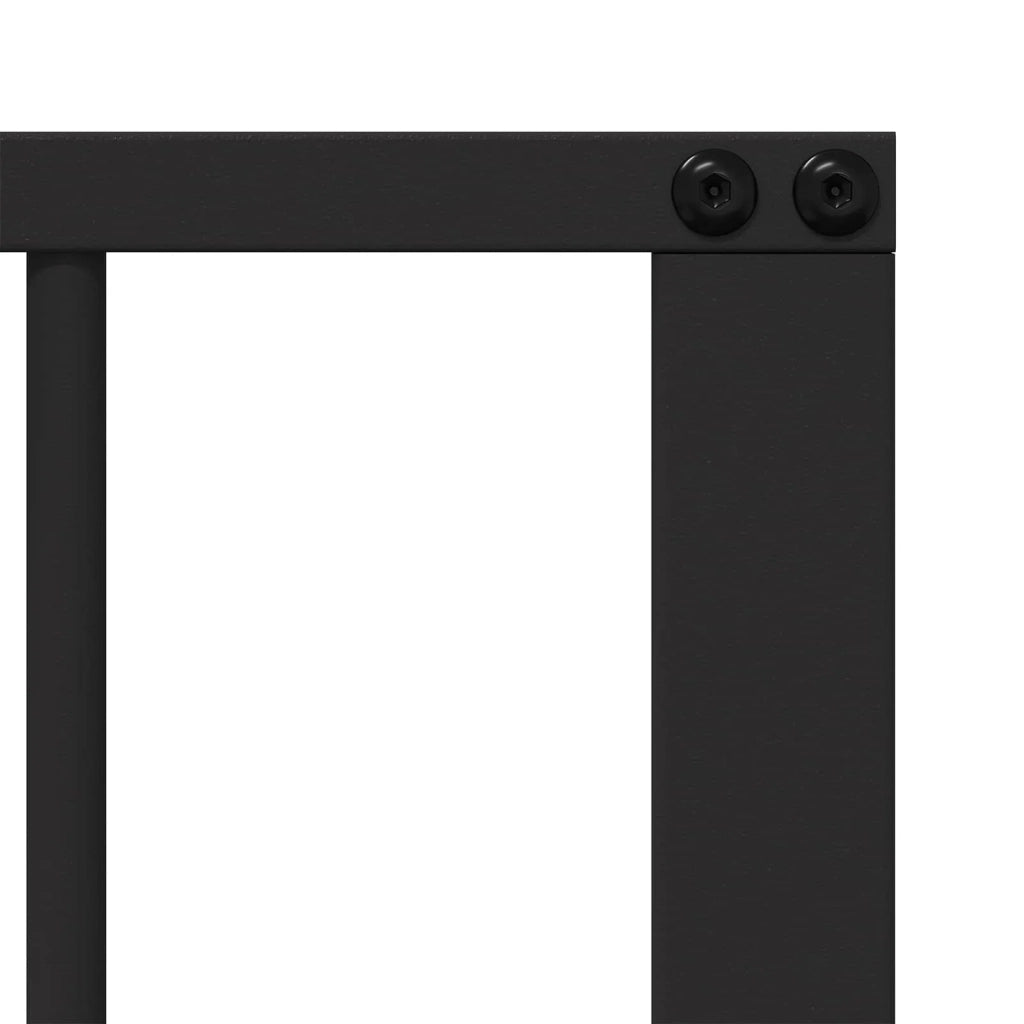 Cancello per cani 6 pcs Nero 60 x 80 cm Acciaio zincato 892016