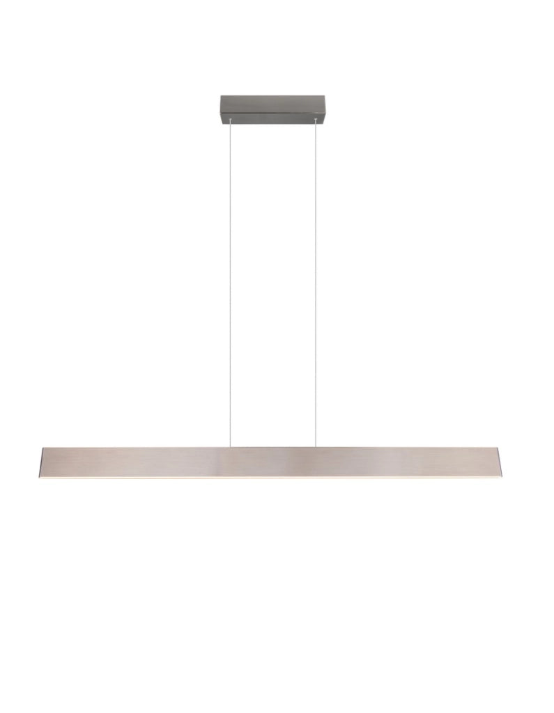 Lampadario lineare 150cm nichel LED 35W CCT Trio Galway