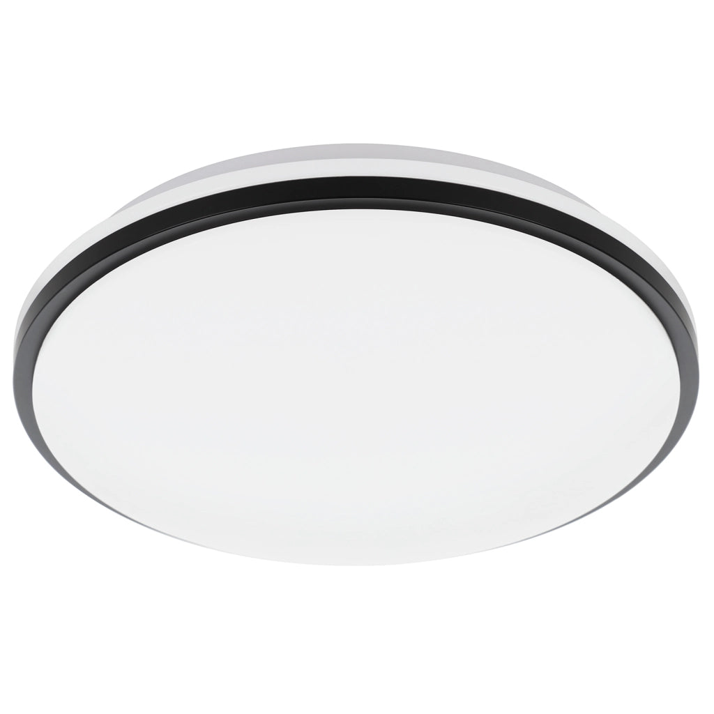 Plafoniera Contemporanea Pinetto Acciaio Bianco Luce Led Integrato 15,6W Ip44