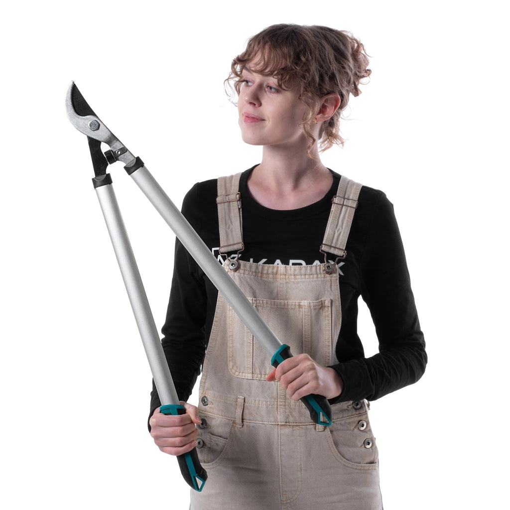 Forbici da potatura KADAX, forbici da giardino per arbusti, 72 cm, a due mani, lunghe, affilate, leggere.
