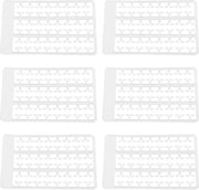 Stoppatore per Pesci con 20 Stuks - Materiale in Plastica Durevole - Adatto per Pellet e Carne - Colore Bianco