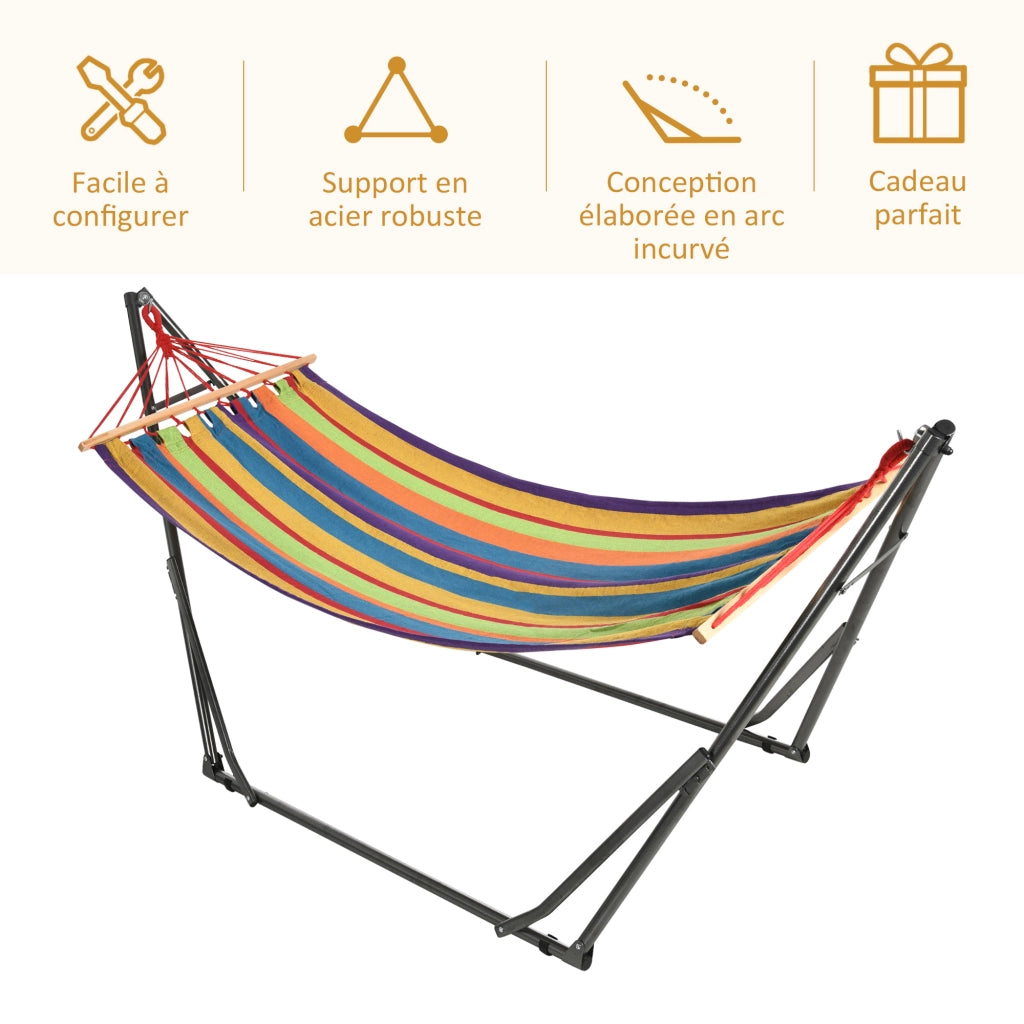 Amaca da giardino pieghevole ¨C zephmum ¨C grigio metallo 1 posto 120 kg