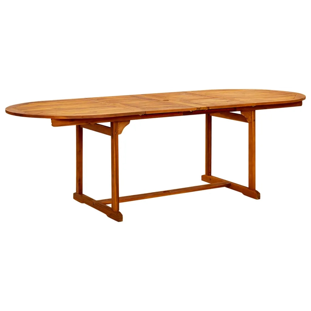 Set Mobili da Pranzo per Giardino 9 pz Legno Massello di Acacia 160-240 cm 3079640